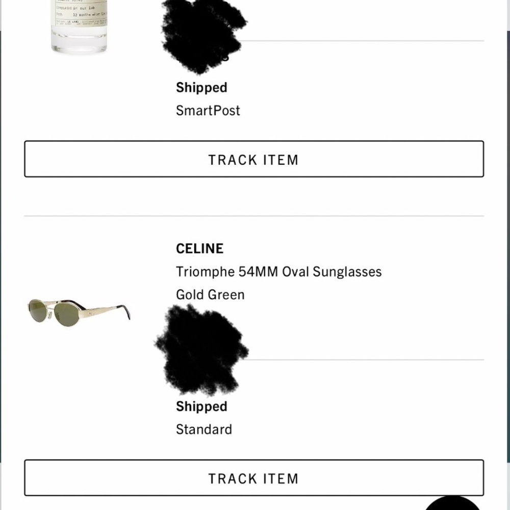 Celine Triomphe Green/Gold Oval Sunglasses - Picture 6 of 6